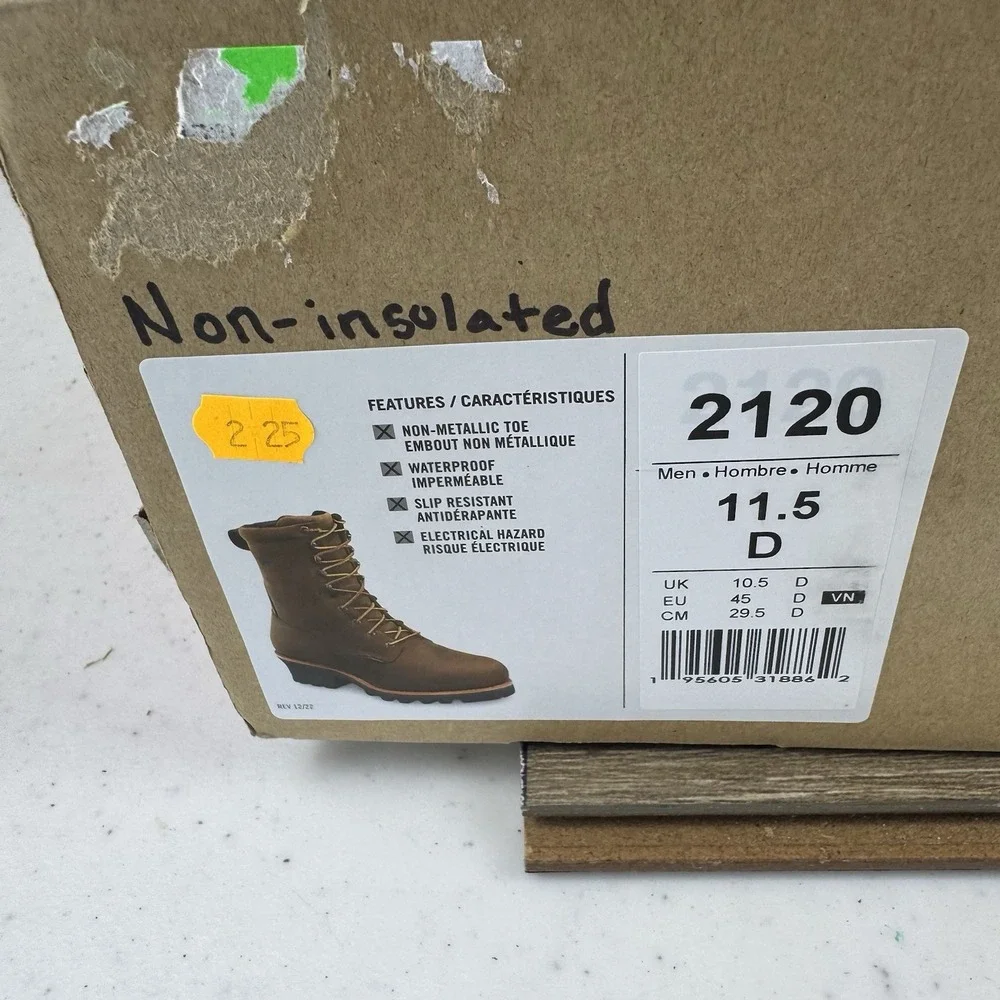 Red Wing Loggermax 2120 Waterproof Work Boots Men's Sz 11.5D Non Metallic Toe
